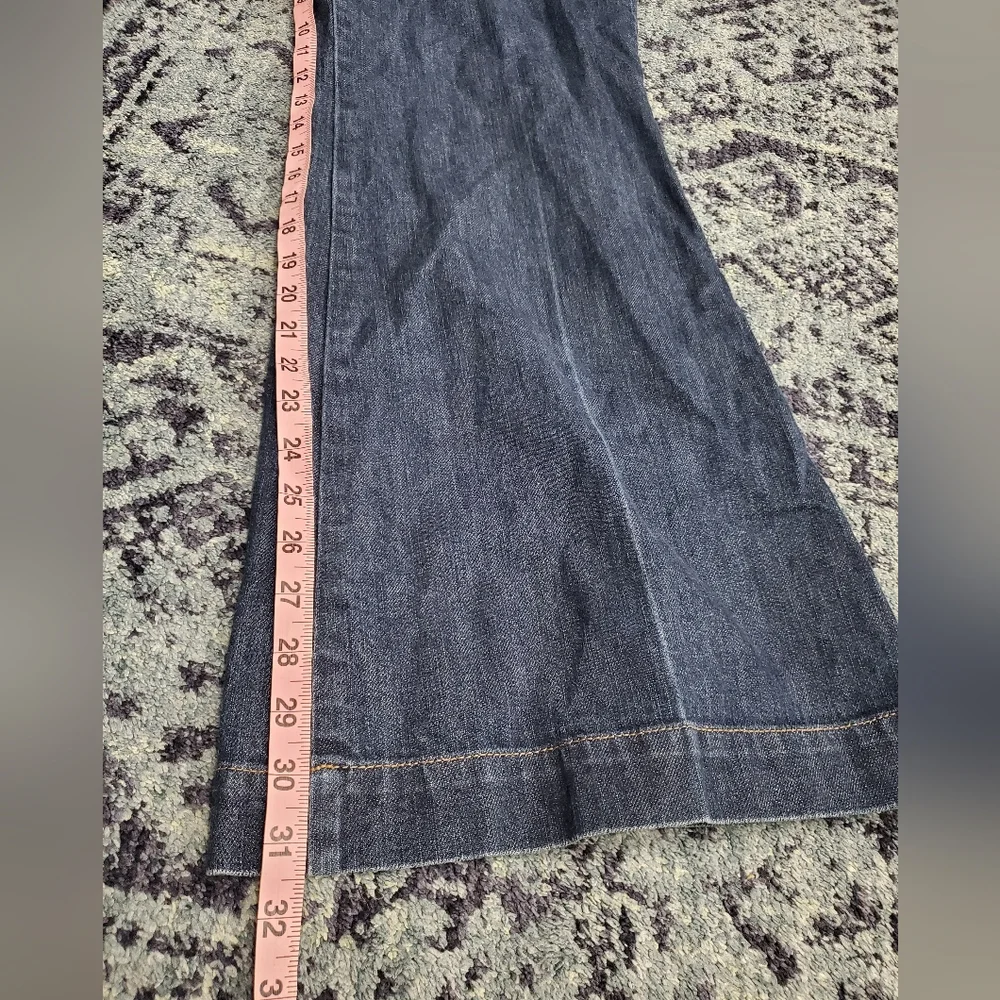 New York & Company Wide Leg Blue Jeans - Picture 8 of 9